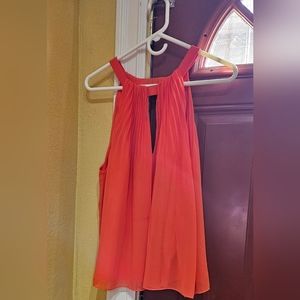 Bebe Orange Halter Top Medium